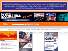 Tablet Screenshot of cursovilarica.com.br